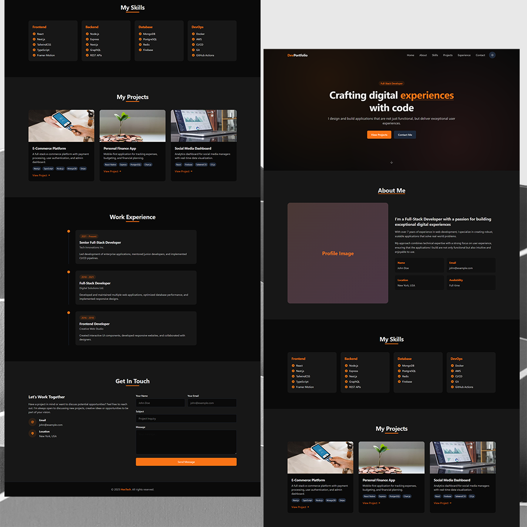 Portfolio de développeur